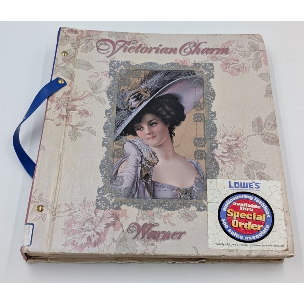 Vintage Victorian Wallpaper Sample Book Warner Reproduction Art Decor Floral 90s
